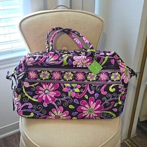 NWT RETIRED Vera Bradley "Weekender" in Purple Punch